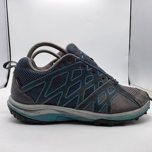 The North Face Hedgehog Guide Womens Size 8.5 Gray Blue GTX Hiking Shoes Camp - Picture 12 of 13